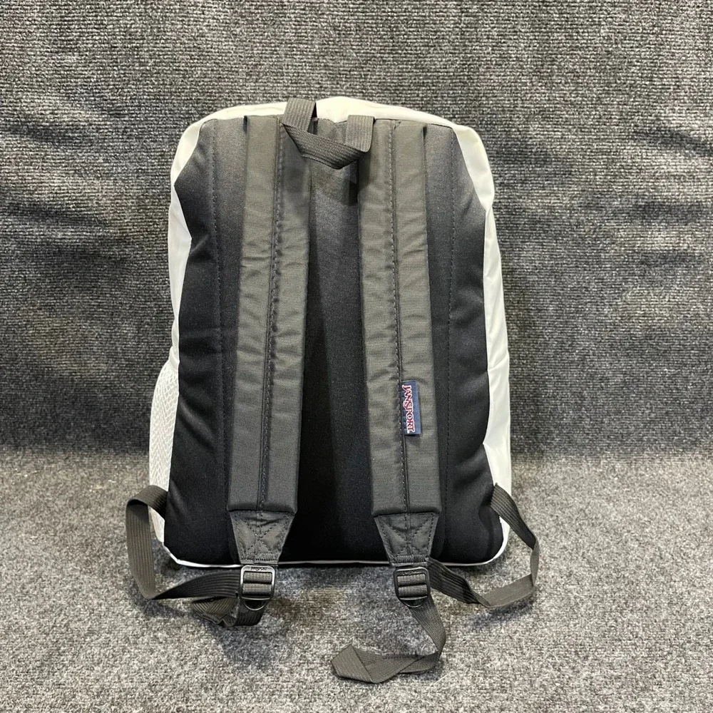 JanSport JS0A3P69 Hyperbreak White Backpack School Travel Bookbag Laptop Bag